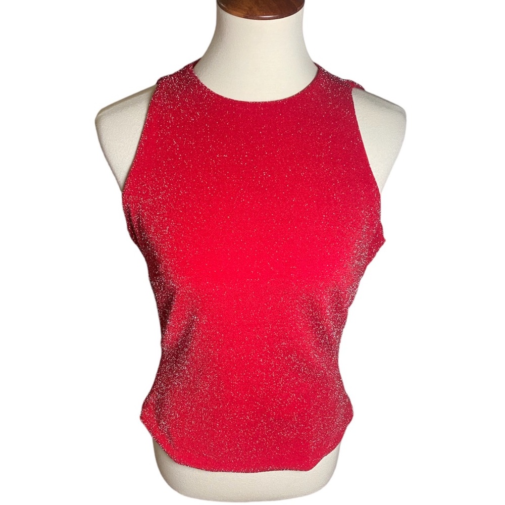 Vintage 80s Sparkly Sleeveless Top